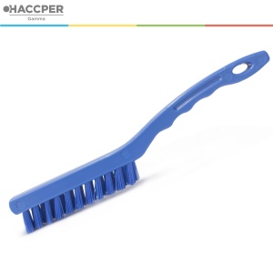 Щетка HACCPER узкая, для мелких деталей, короткий ворс, синяя